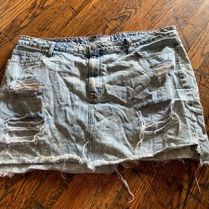 Light Wash Denim Skirt
